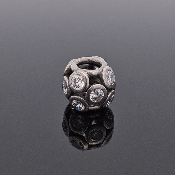 Pandora 925 Sterling Silver Clear Whimsical Lights Crystal Bead Charm - Picture 7 of 7